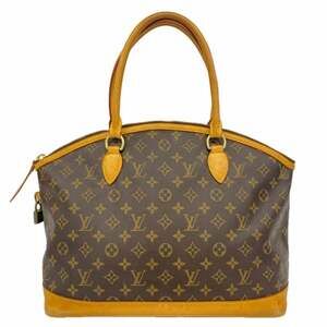 LOUIS VUITTON Brown Monogram Lockit Tote Bag